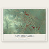 New Berlinville, Pennsylvania map print, the full design