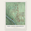 New Castle Northwest, Pennsylvania map print, the full design