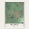 Newmanstown, Pennsylvania map print, the full design