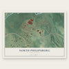North Philipsburg, Pennsylvania map print, the full design