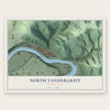 North Vandergrift, Pennsylvania map print, the full design