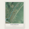Northwood, Pennsylvania map print, the full design