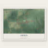 Orwin, Pennsylvania map print, the full design