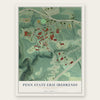 Penn State Erie (Behrend), Pennsylvania map print, the full design