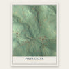Pikes Creek, Pennsylvania map print, the full design