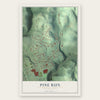 Pine Run, Pennsylvania map print, the full design