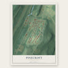 Pinecroft, Pennsylvania map print, the full design