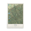 Map of Polk, Monroe County, Pennsylvania, 12 x 18 inch unframed archival matte print