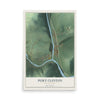Map of Port Clinton, Pennsylvania, 12 x 18 inch unframed archival matte print