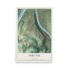 Map of Port Vue, Pennsylvania, 12 x 18 inch unframed archival matte print