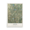 Map of Porter, Pike County, Pennsylvania, 12 x 18 inch unframed archival matte print