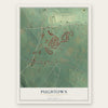 Pughtown, Pennsylvania map print, the full design