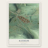 Ranshaw, Pennsylvania map print, the full design