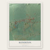 Reinerton, Pennsylvania map print, the full design