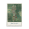 Map of Richlandtown, Pennsylvania, 12 x 18 inch unframed archival matte print