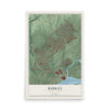 Map of Ridley, Pennsylvania, 12 x 18 inch unframed archival matte print