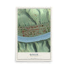 Map of Roscoe, Pennsylvania, 12 x 18 inch unframed archival matte print