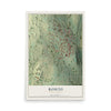 Map of Roseto, Pennsylvania, 12 x 18 inch unframed archival matte print