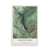 Map of Rosslyn Farms, Pennsylvania, 12 x 18 inch unframed archival matte print