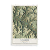 Map of Roulette, Pennsylvania, 12 x 18 inch unframed archival matte print