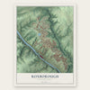 Roxborough, Pennsylvania map print, the full design