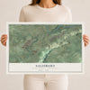Map of Salisbury, Lehigh County, Pennsylvania, 12 x 18 inch unframed archival matte print