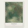 Salunga, Pennsylvania map print, the full design