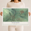Map of Scalp Level, Pennsylvania, 12 x 18 inch unframed archival matte print