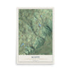 Map of Scott, Lackawanna County, Pennsylvania, 12 x 18 inch unframed archival matte print