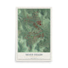 Map of Seven Fields, Pennsylvania, 12 x 18 inch unframed archival matte print