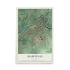 Map of Sharpsville, Pennsylvania, 12 x 18 inch unframed archival matte print