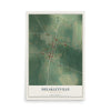 Map of Sheakleyville, Pennsylvania, 12 x 18 inch unframed archival matte print