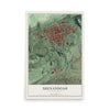 Map of Shenandoah, Pennsylvania, 12 x 18 inch unframed archival matte print