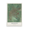 Map of Shillington, Pennsylvania, 12 x 18 inch unframed archival matte print