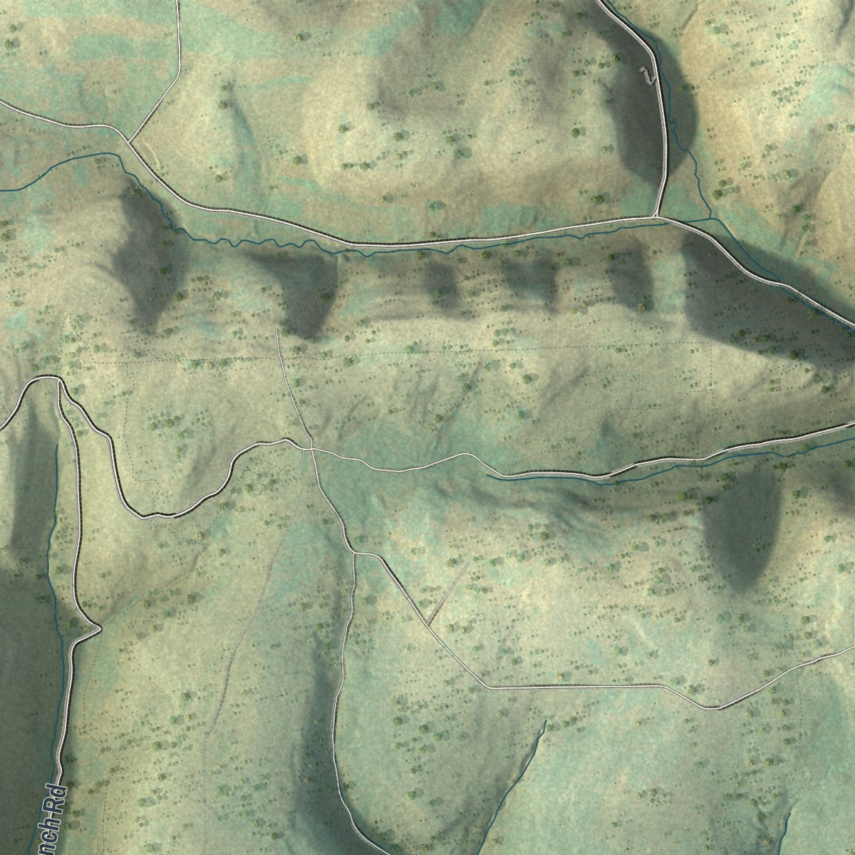 Second close-up of the map of Shippen, Tioga County, Pennsylvania print showing more streets and buildings