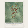 Shippensburg University, Pennsylvania map print, the full design