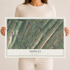 Map of Shirley, Pennsylvania, 12 x 18 inch unframed archival matte print