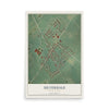 Map of Silverdale, Pennsylvania, 12 x 18 inch unframed archival matte print