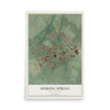 Map of Sinking Spring, Pennsylvania, 12 x 18 inch unframed archival matte print