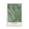 Map of Smithfield, Fayette County, Pennsylvania, 12 x 18 inch unframed archival matte print
