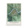 Map of South Bethlehem, Pennsylvania, 12 x 18 inch unframed archival matte print