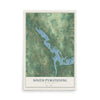 Map of South Pymatuning, Pennsylvania, 12 x 18 inch unframed archival matte print
