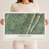 Map of Springfield, Huntingdon County, Pennsylvania, 12 x 18 inch unframed archival matte print