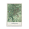 Map of Springfield, Montgomery County, Pennsylvania, 12 x 18 inch unframed archival matte print