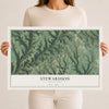 Map of Stewardson, Pennsylvania, 12 x 18 inch unframed archival matte print