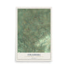 Map of Strasburg, Lancaster County, Pennsylvania, 12 x 18 inch unframed archival matte print
