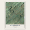 Strodes Mills, Pennsylvania map print, the full design