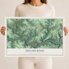 Map of Sugarcreek, Venango County, Pennsylvania, 12 x 18 inch unframed archival matte print