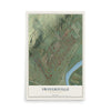 Map of Swoyersville, Pennsylvania, 12 x 18 inch unframed archival matte print