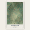 Table Rock, Pennsylvania map print, the full design